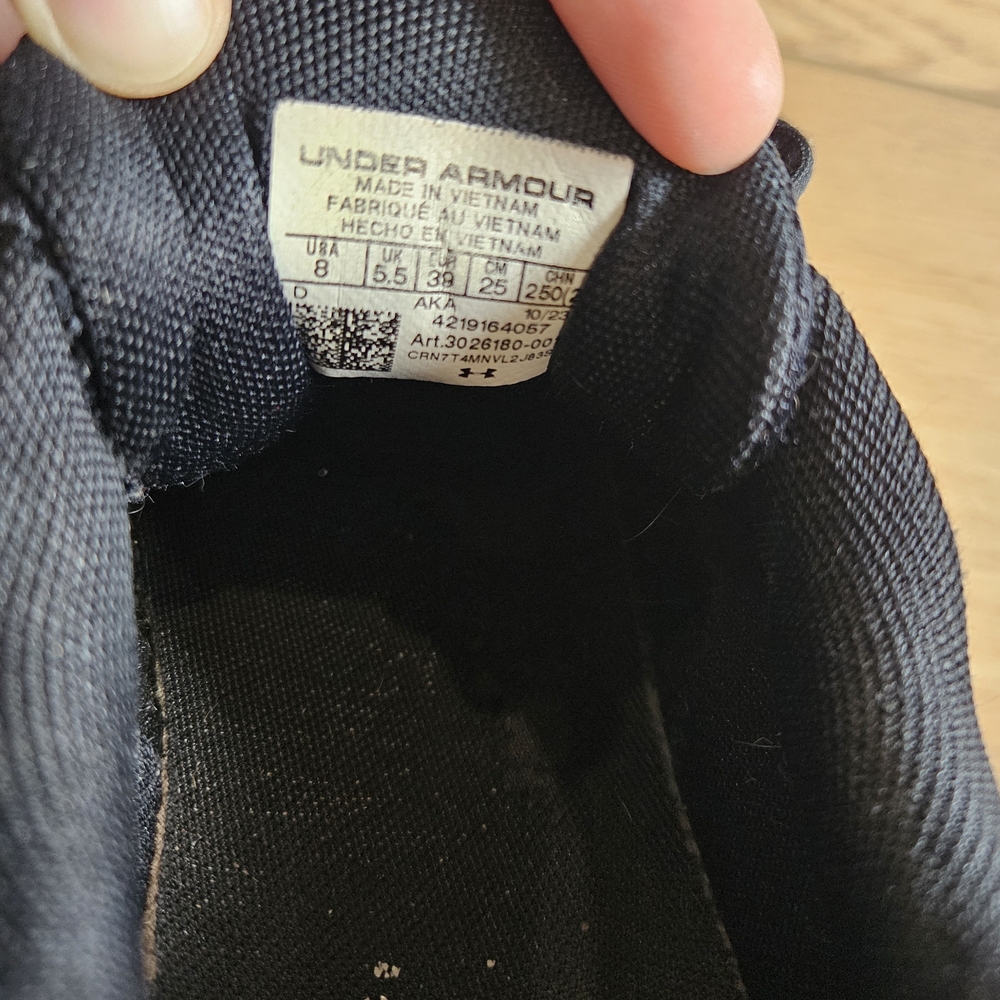 Under Armour Black Men's Running Sneakers - Picture 6 of 6